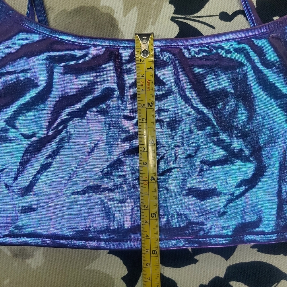 SHEIN | SXY PU Cami Top & Bodycon Skirt in Purple sz XS - Picture 7 of 8